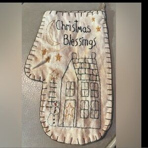 VTG.Handmade Embroidery Fall Decor ,Rustic ,Primitive Stitchery - Autumn Decor